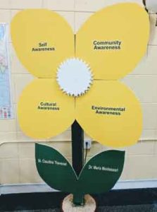 La Flor de la Paz en la Escuela Thevenet Montessori