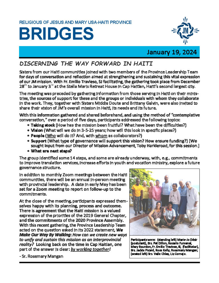 Bridges – January 19, 2024